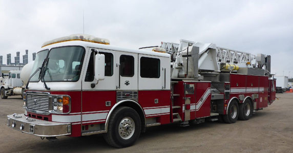 Fire truck sold by Ritchie Bros. Fire truck sold by Ritchie Bros.