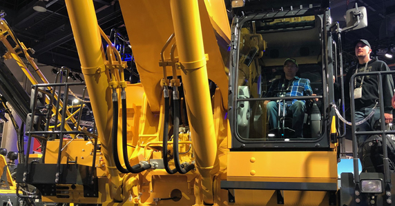 Users inside testing crane Users testing crane
